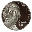 2008 S Jefferson Nickel Gem Proof Roll (40 Coins)