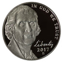 2017 S Jefferson Nickel Gem Proof Roll (40 Coins)