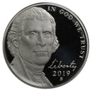 2019 -S Jefferson Nickel Gem Proof Roll (40 Coins)