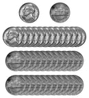 1942 P Silver Jefferson Nickel Choice/Gem BU Roll (40 Coins)