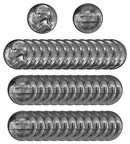 1943 S Silver Jefferson Nickel Choice/Gem BU Roll (40 Coins)