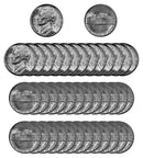 1947 D Jefferson Nickel Choice/Gem BU Roll (40 Coins)