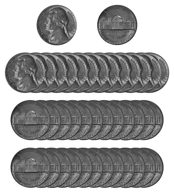 1948 P Jefferson Nickel Choice/Gem BU Roll (40 Coins)