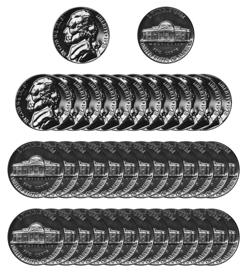 1958 Jefferson Nickel Gem Proof Roll (40 Coins)