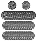 1958 D Jefferson Nickel Choice/Gem BU Roll (40 Coins)