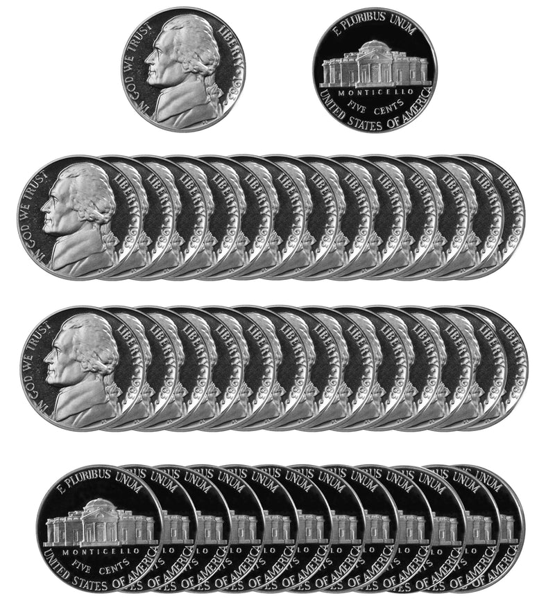 1983 S Jefferson Nickel Gem Proof Roll (40 Coins)
