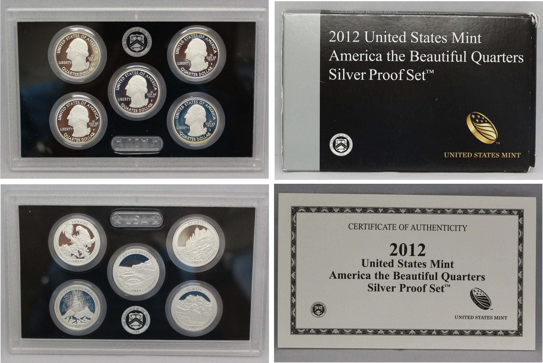 2012 Amerca The Beautful Crculatng Quarter Set P & D 10-Con Set - Foto 9