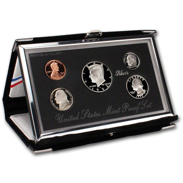 1992 Premier Silver Proof Set (OGP) 5 coins