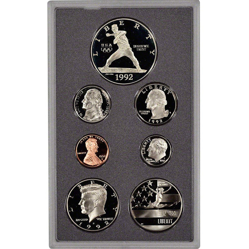 1992 Prestige Proof Set (OGP) 7 coins