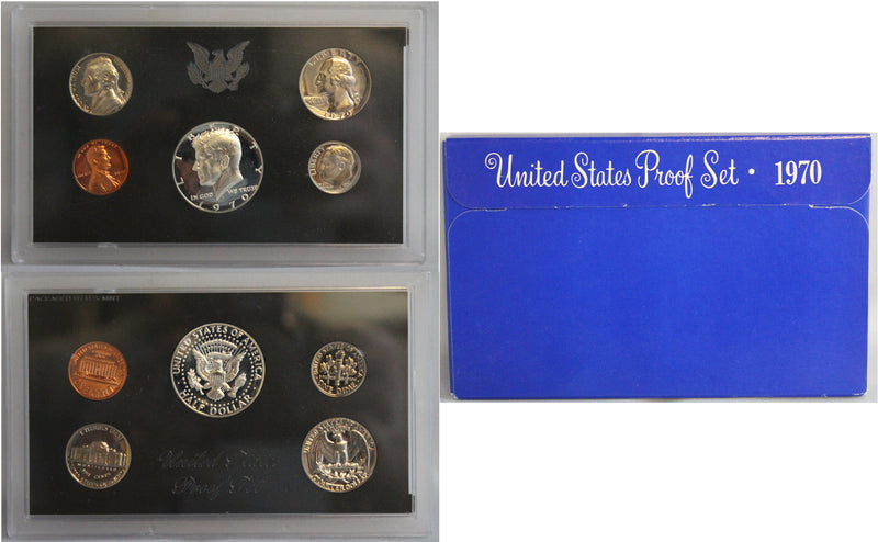 1970-1979 S Proof Set Run CN-Clad 10 Sets 57 Coins