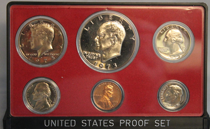1973 Proof Set CN-Clad (OGP) 6 coins
