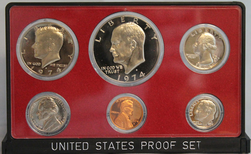 1974 Proof Set CN-Clad (OGP) 6 coins