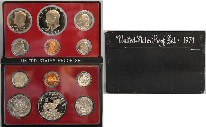 1974 Proof Set CN-Clad (OGP) 6 coins