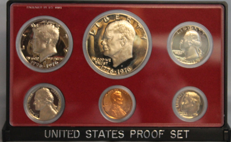1976 Proof Set CN-Clad Bicentennial Designs (OGP) 6 coins