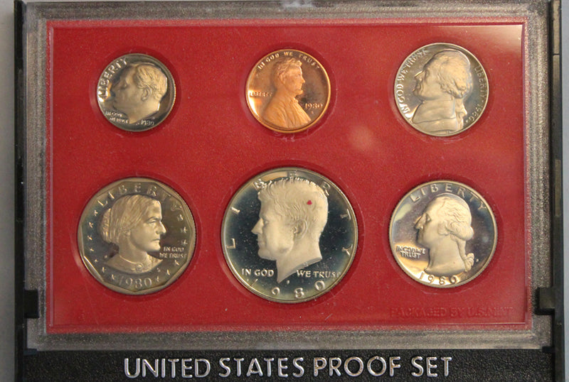 1980 Proof Set CN-Clad (OGP) 6 coins