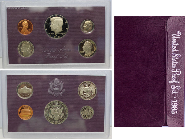 1985 Proof Set CN-Clad (OGP) 5 coins
