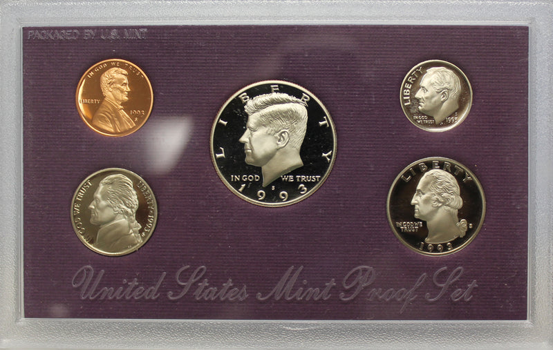 1993 Proof Set CN-Clad (OGP) 5 coins