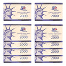 2000 Proof set 10 Pack CN-Clad Kennedy Sacagawea dollar State quarters - (OGP) 100 coins
