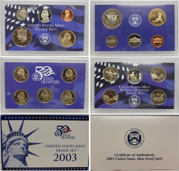 2003 Proof Set CN-Clad (OGP) 10 coins