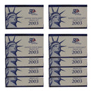 2003 Proof set 10 Pack CN-Clad Kennedy Sacagawea dollar State quarters - (OGP) 100 coins