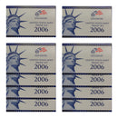 2006 Proof set 10 Pack CN-Clad Kennedy Sacagawea dollar State quarters - (OGP) 100 coins