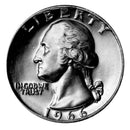 1966 SMS Washington Quarter Roll CN-Clad (40 Coins)