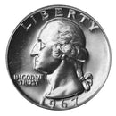 1967 SMS Washington Quarter Roll CN-Clad (40 Coins)