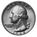 1968 -P Washington Quarter Roll BU Clad 40 US Coins