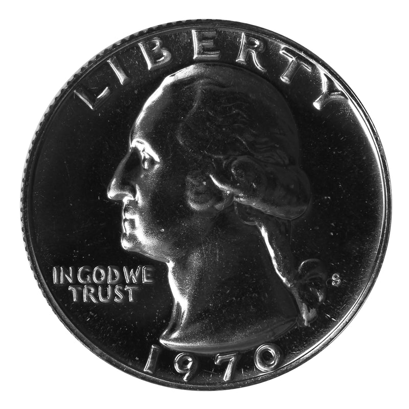 1970 S Washington Quarter Choice Gem Proof Roll CN-Clad (40 Coins)