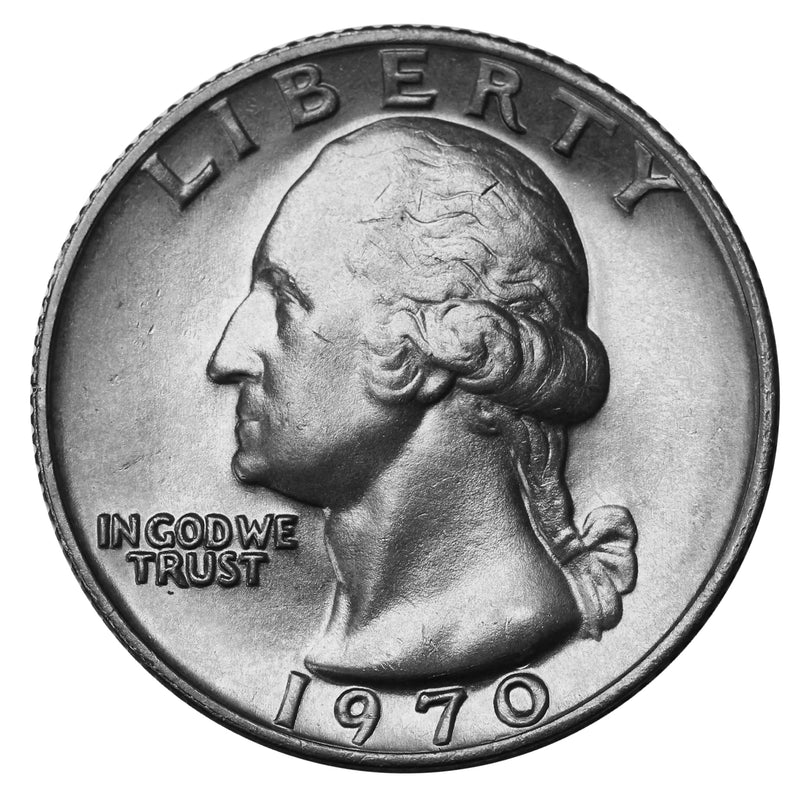 1970 -P Washington Quarter Roll BU Clad 40 US Coins