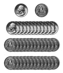 1971 -D Washington Quarter Roll BU Clad 40 US Coins