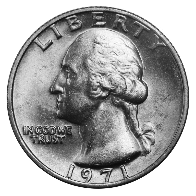 1971 -P Washington Quarter Roll BU Clad 40 US Coins