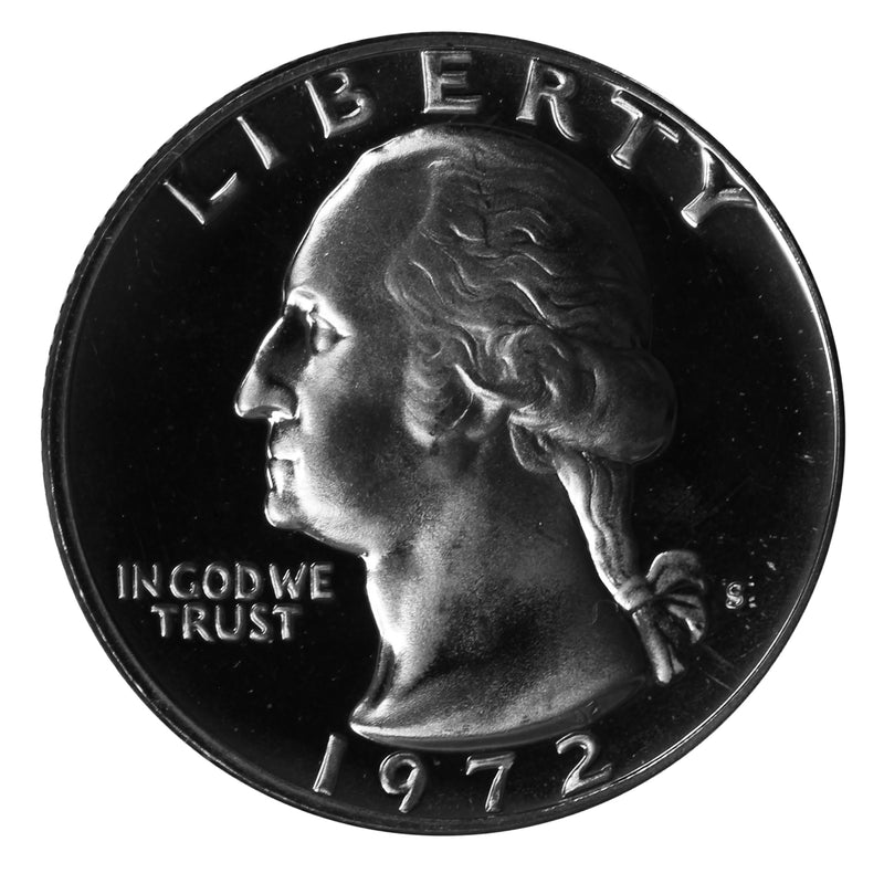 1972 S Washington Quarter Choice Gem Proof Roll CN-Clad (40 Coins)