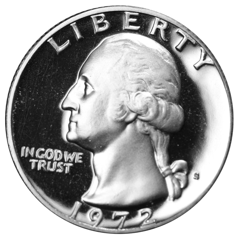 1972 S Washington Quarter Choice CN-Clad Proof