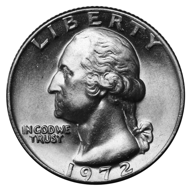 1972 -P Washington Quarter Roll BU Clad 40 US Coins