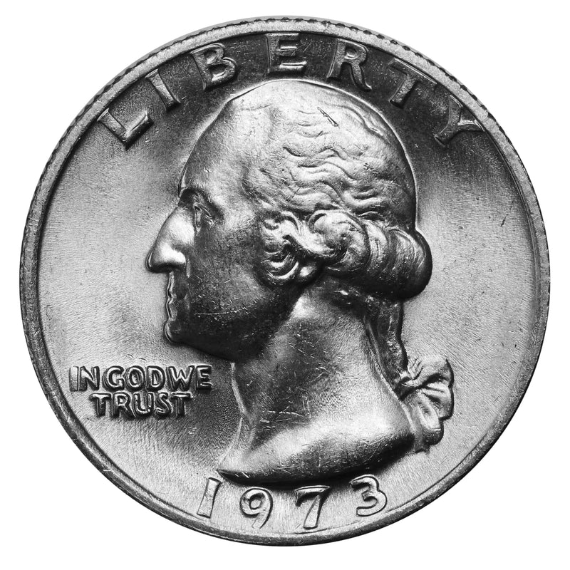 1973 -P Washington Quarter Roll BU Clad 40 US Coins