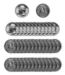 1973 -P Washington Quarter Roll BU Clad 40 US Coins