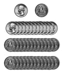 1974 -D Washington Quarter Roll BU Clad 40 US Coins