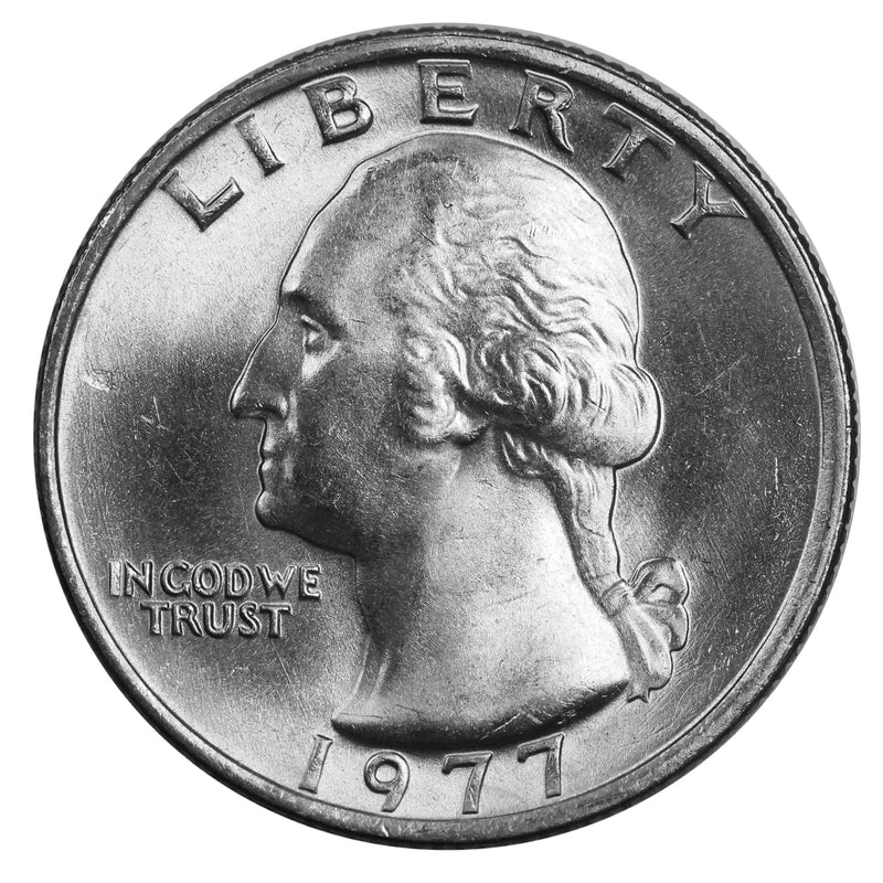 1977 -P Washington Quarter Roll BU Clad 40 US Coins
