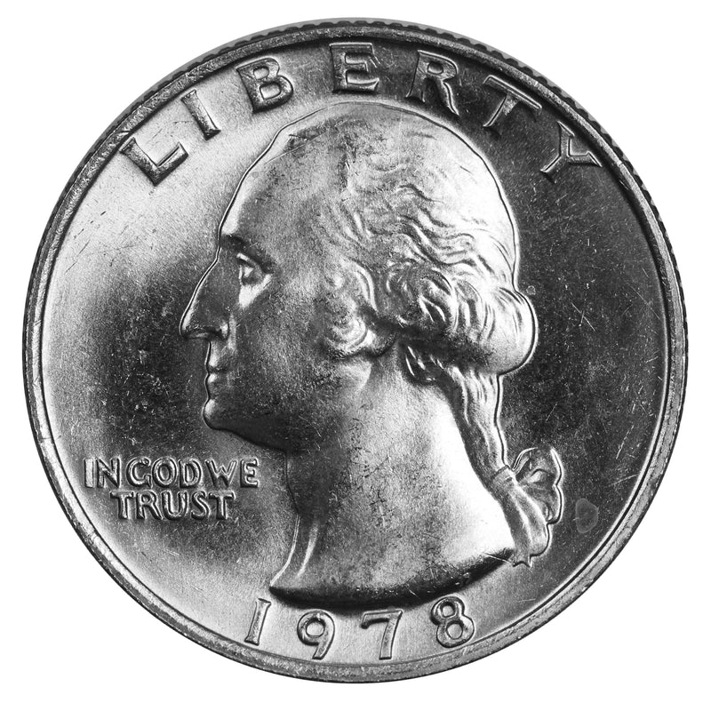 1978 -P Washington Quarter Roll BU Clad 40 US Coins
