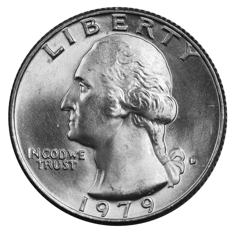 1979 -D Washington Quarter Roll BU Clad 40 US Coins