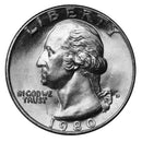 1980 -D Washington Quarter Roll BU Clad 40 US Coins