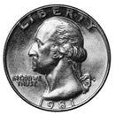 1981 -P Washington Quarter Roll BU Clad 40 US Coins