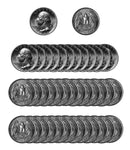 1985 -D Washington Quarter Roll BU Clad 40 US Coins