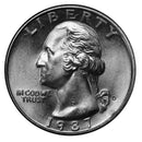 1987 -D Washington Quarter Roll BU Clad 40 US Coins