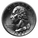 1993 -P Washington Quarter Roll BU Clad 40 US Coins