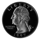 1997 S Washington Quarter Gem Deep Cameo Proof Roll CN-Clad (40 Coins)