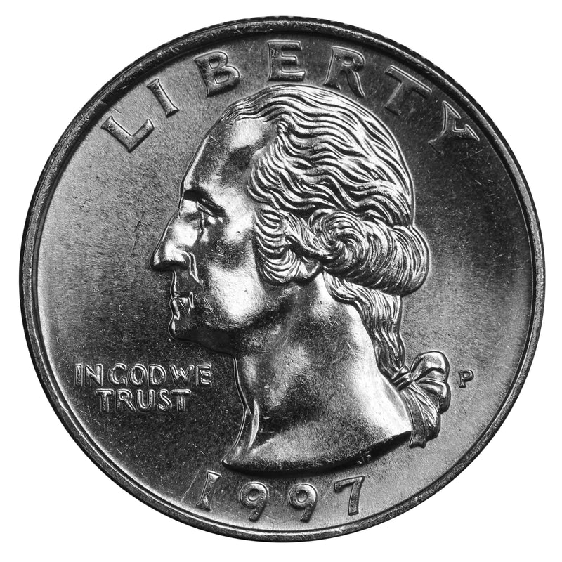 1997 -P Washington Quarter Roll BU Clad 40 US Coins