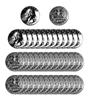 1961 Washington Quarter Gem Proof Roll 90% Silver (40 Coins)
