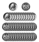 1967 SMS Washington Quarter Roll CN-Clad (40 Coins)